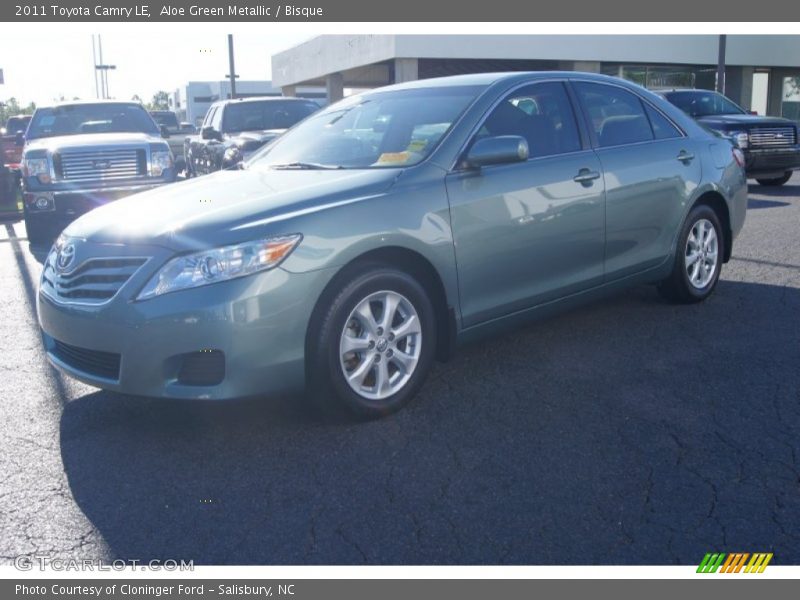 Aloe Green Metallic / Bisque 2011 Toyota Camry LE