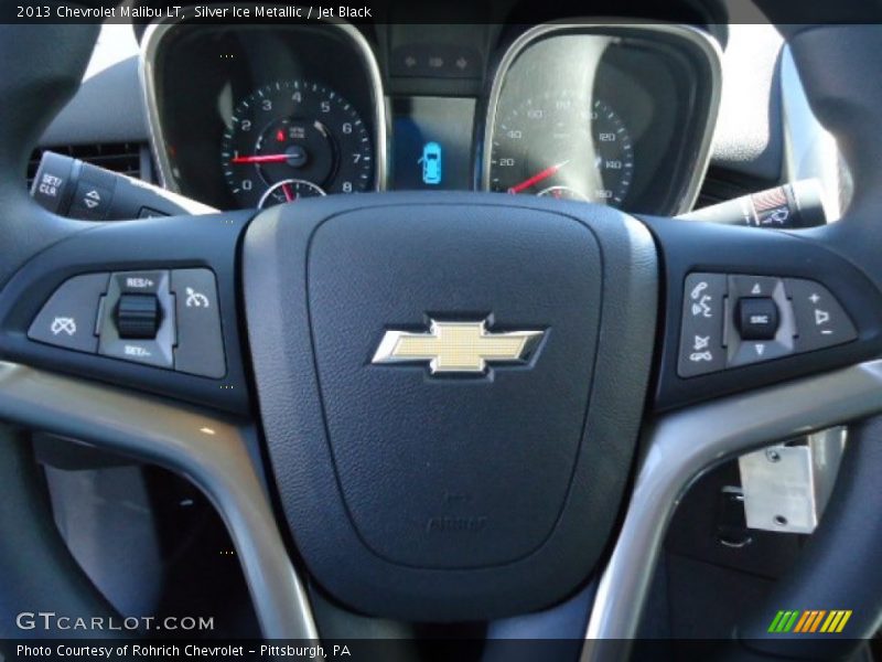 Silver Ice Metallic / Jet Black 2013 Chevrolet Malibu LT