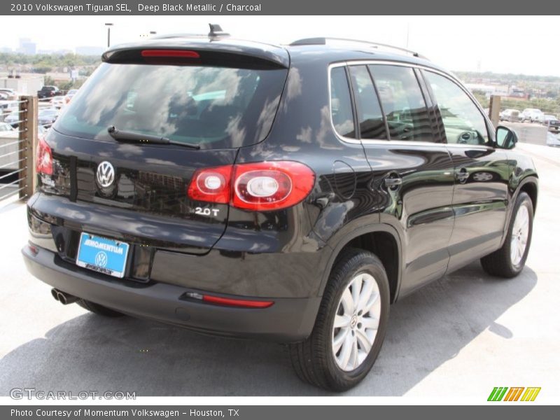 Deep Black Metallic / Charcoal 2010 Volkswagen Tiguan SEL
