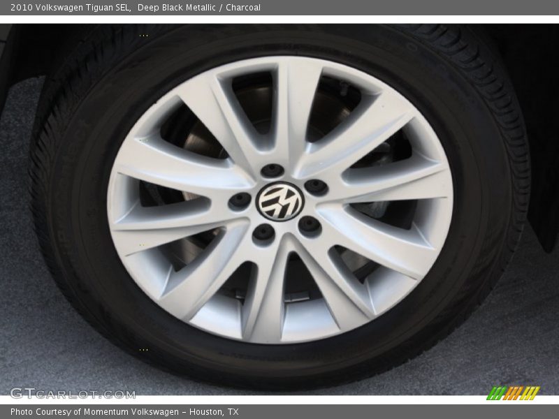 Deep Black Metallic / Charcoal 2010 Volkswagen Tiguan SEL