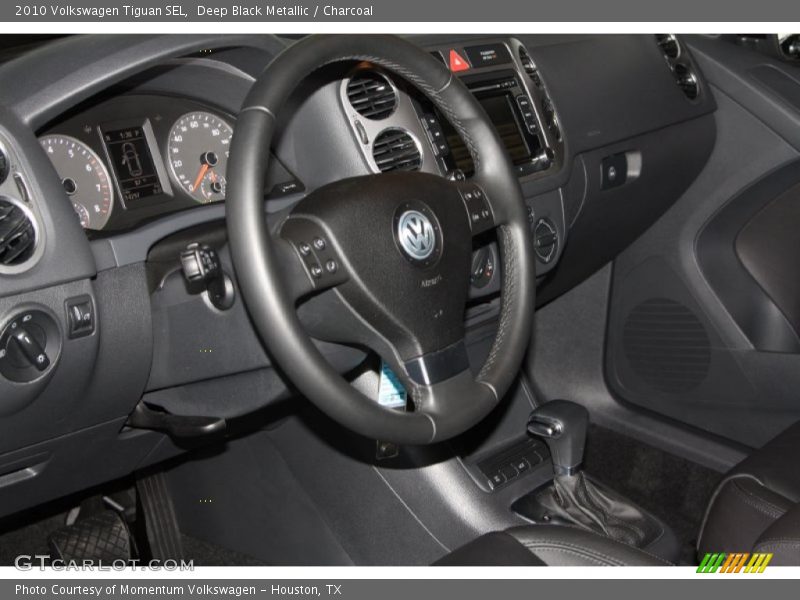Deep Black Metallic / Charcoal 2010 Volkswagen Tiguan SEL