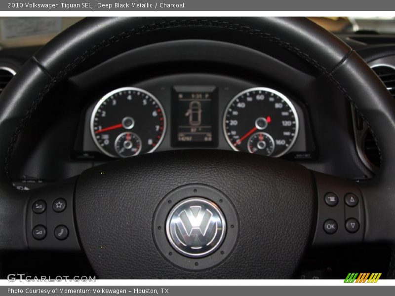Deep Black Metallic / Charcoal 2010 Volkswagen Tiguan SEL