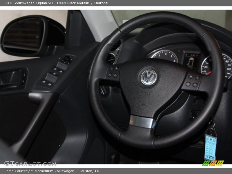 Deep Black Metallic / Charcoal 2010 Volkswagen Tiguan SEL