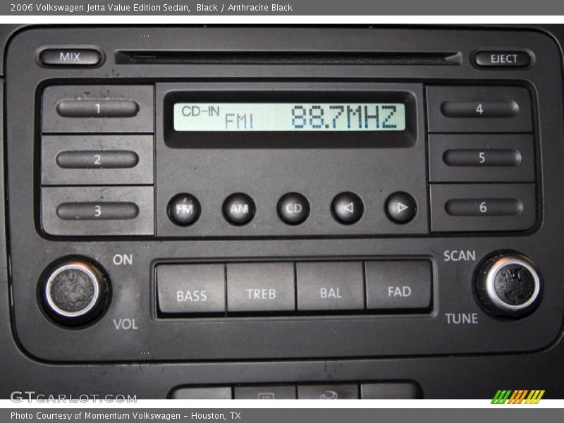 Black / Anthracite Black 2006 Volkswagen Jetta Value Edition Sedan