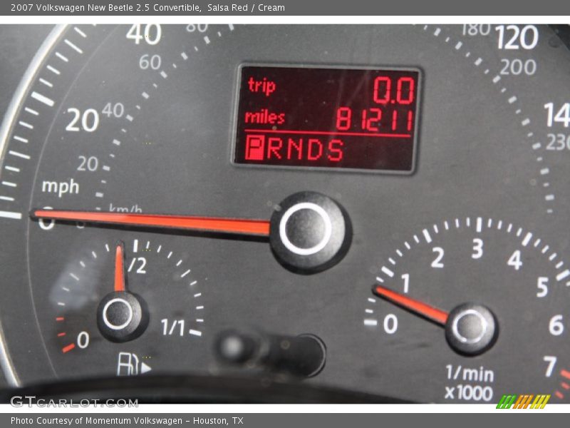 Salsa Red / Cream 2007 Volkswagen New Beetle 2.5 Convertible