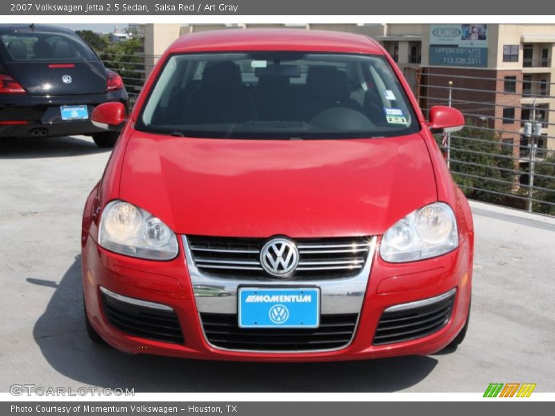 Salsa Red / Art Gray 2007 Volkswagen Jetta 2.5 Sedan
