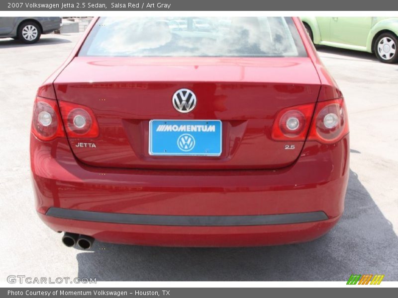 Salsa Red / Art Gray 2007 Volkswagen Jetta 2.5 Sedan