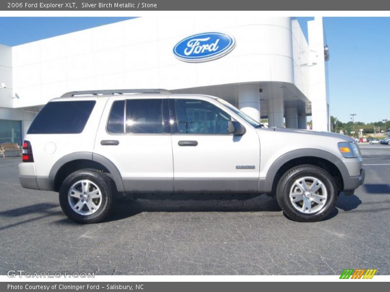 Silver Birch Metallic / Stone 2006 Ford Explorer XLT
