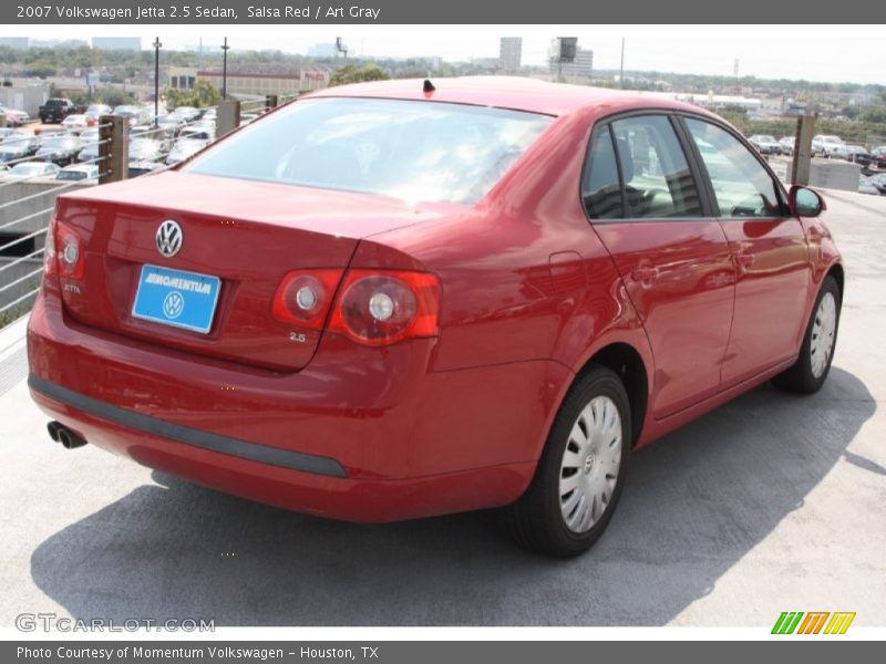 Salsa Red / Art Gray 2007 Volkswagen Jetta 2.5 Sedan