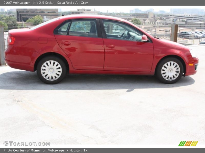 Salsa Red / Art Gray 2007 Volkswagen Jetta 2.5 Sedan