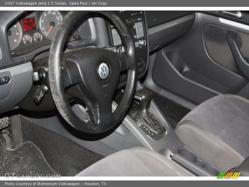 Salsa Red / Art Gray 2007 Volkswagen Jetta 2.5 Sedan