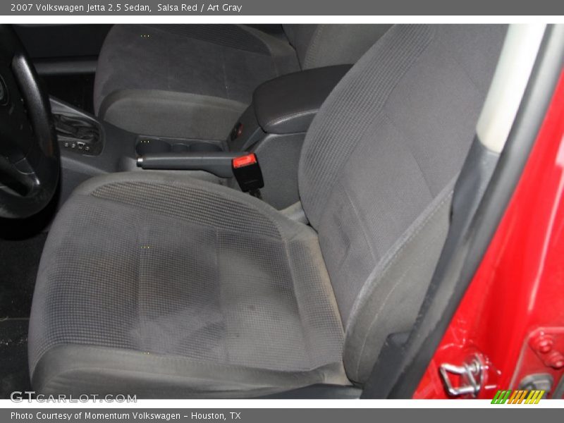 Salsa Red / Art Gray 2007 Volkswagen Jetta 2.5 Sedan