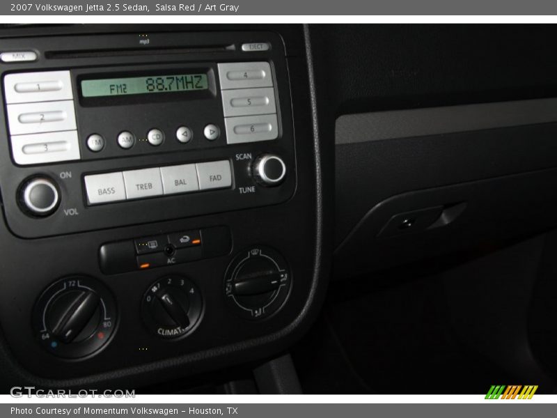 Salsa Red / Art Gray 2007 Volkswagen Jetta 2.5 Sedan