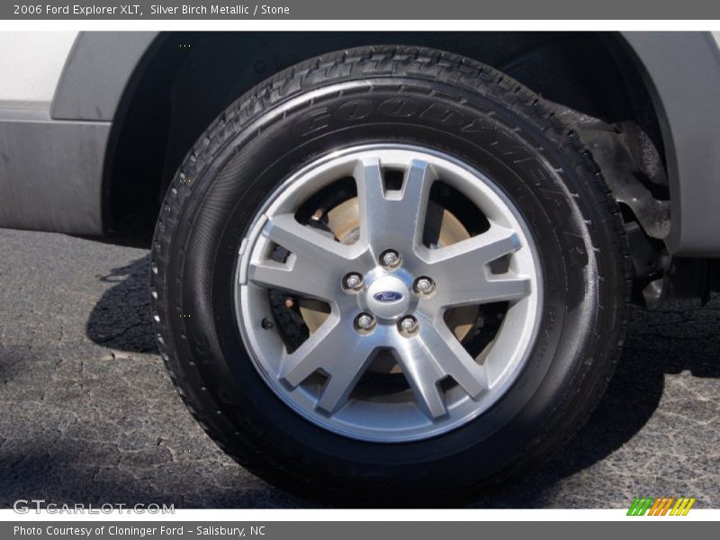 Silver Birch Metallic / Stone 2006 Ford Explorer XLT
