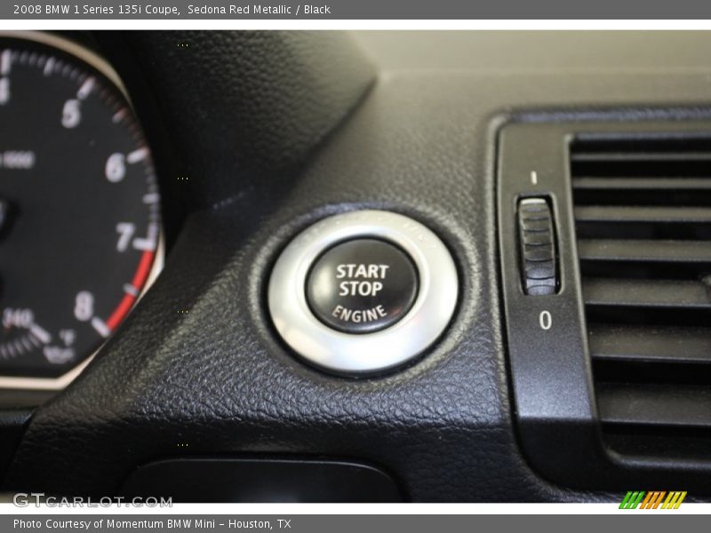 Sedona Red Metallic / Black 2008 BMW 1 Series 135i Coupe