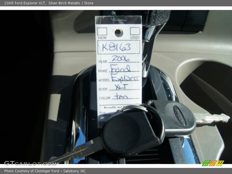 Silver Birch Metallic / Stone 2006 Ford Explorer XLT
