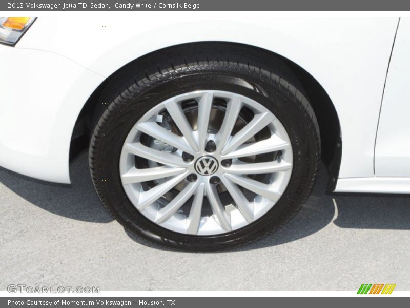 Candy White / Cornsilk Beige 2013 Volkswagen Jetta TDI Sedan