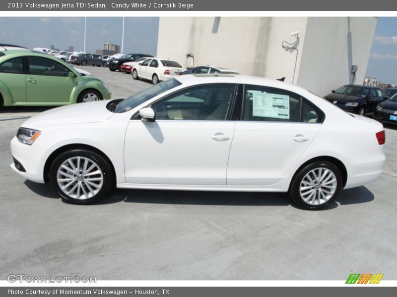 Candy White / Cornsilk Beige 2013 Volkswagen Jetta TDI Sedan
