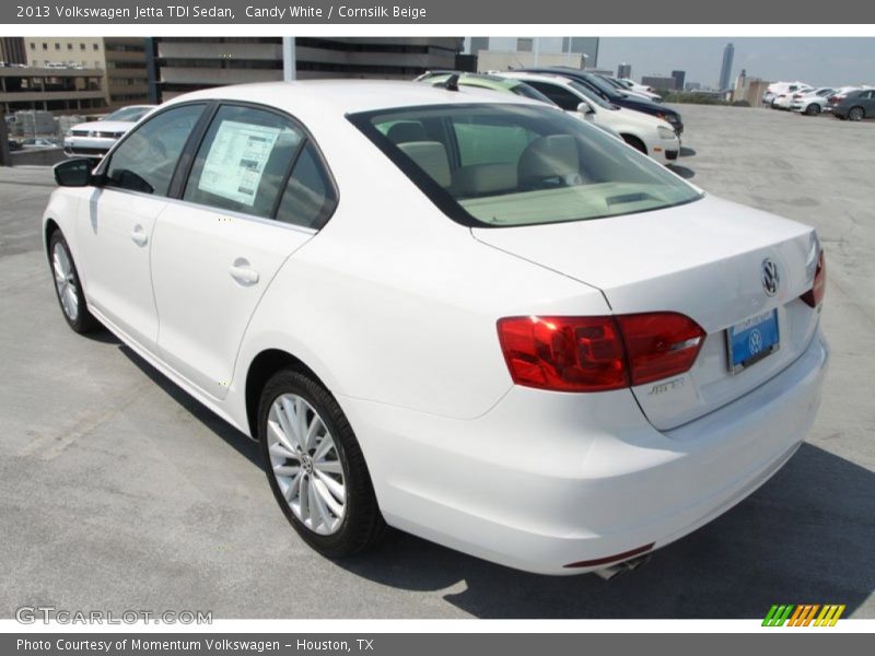 Candy White / Cornsilk Beige 2013 Volkswagen Jetta TDI Sedan