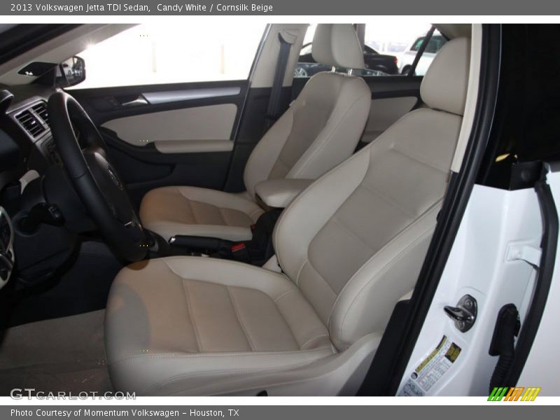 Candy White / Cornsilk Beige 2013 Volkswagen Jetta TDI Sedan