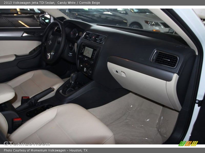 Candy White / Cornsilk Beige 2013 Volkswagen Jetta TDI Sedan