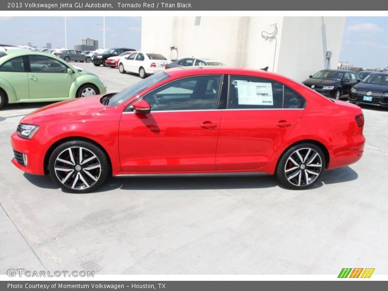 Tornado Red / Titan Black 2013 Volkswagen Jetta GLI Autobahn