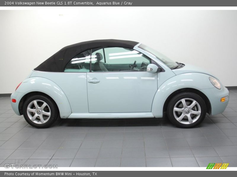 Aquarius Blue / Gray 2004 Volkswagen New Beetle GLS 1.8T Convertible