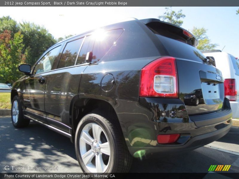 Black / Dark Slate Gray/Light Pebble Beige 2012 Jeep Compass Sport