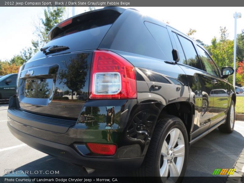 Black / Dark Slate Gray/Light Pebble Beige 2012 Jeep Compass Sport