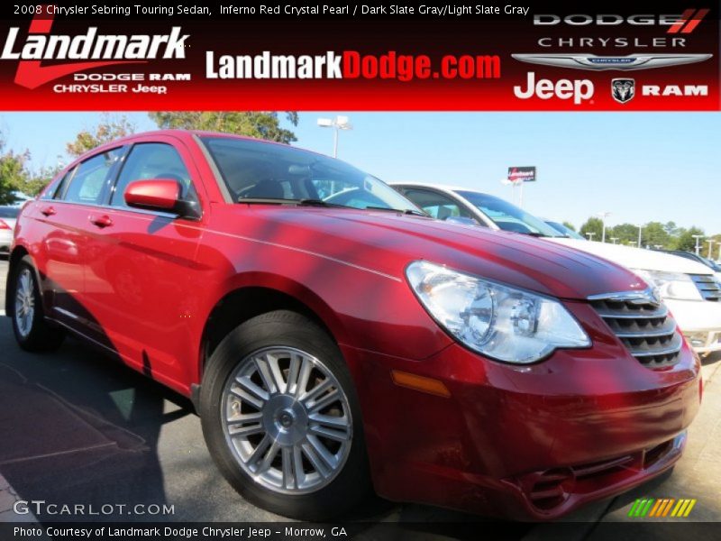 Inferno Red Crystal Pearl / Dark Slate Gray/Light Slate Gray 2008 Chrysler Sebring Touring Sedan