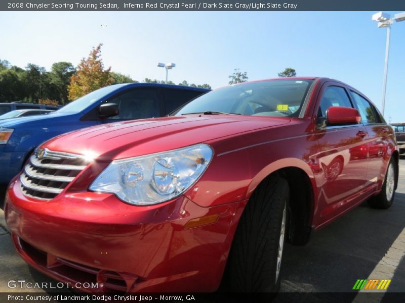 Inferno Red Crystal Pearl / Dark Slate Gray/Light Slate Gray 2008 Chrysler Sebring Touring Sedan