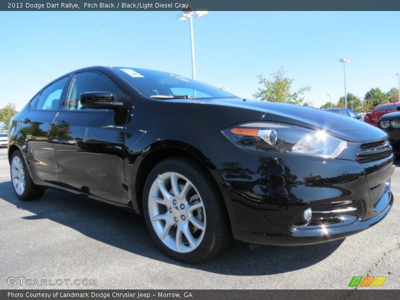 Pitch Black / Black/Light Diesel Gray 2013 Dodge Dart Rallye