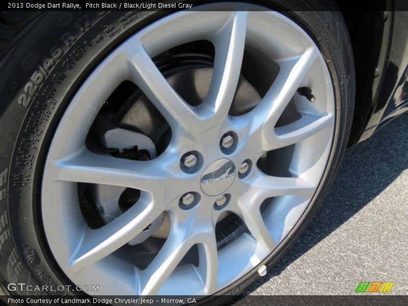Pitch Black / Black/Light Diesel Gray 2013 Dodge Dart Rallye
