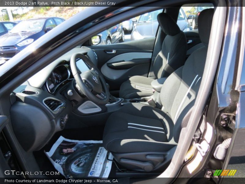 Pitch Black / Black/Light Diesel Gray 2013 Dodge Dart Rallye