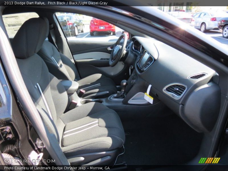 Pitch Black / Black/Light Diesel Gray 2013 Dodge Dart Rallye
