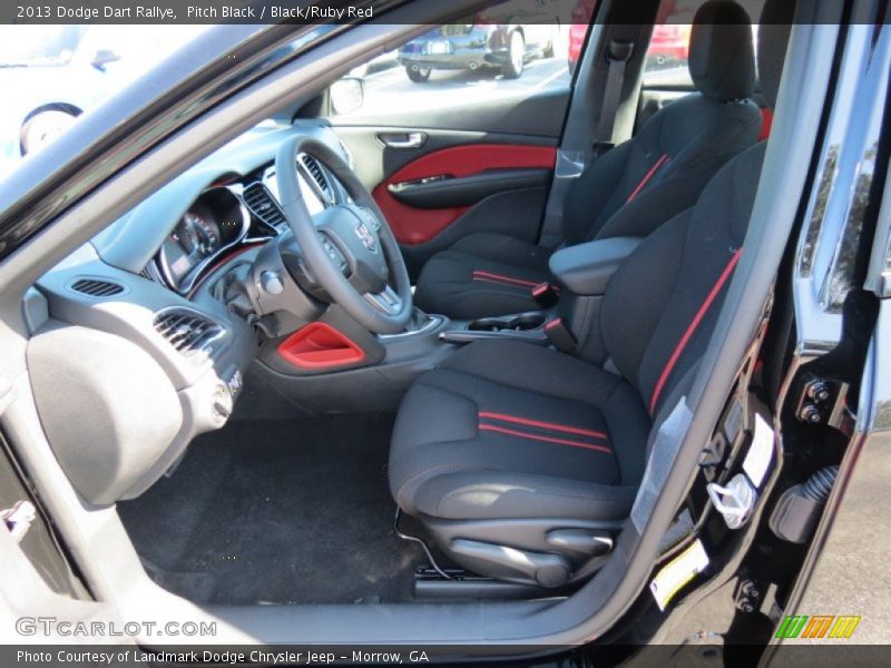  2013 Dart Rallye Black/Ruby Red Interior