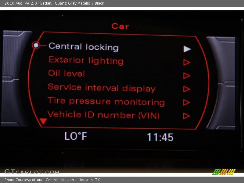 Quartz Gray Metallic / Black 2010 Audi A4 2.0T Sedan