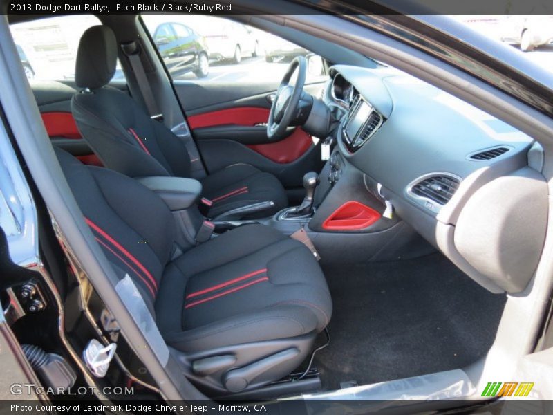  2013 Dart Rallye Black/Ruby Red Interior