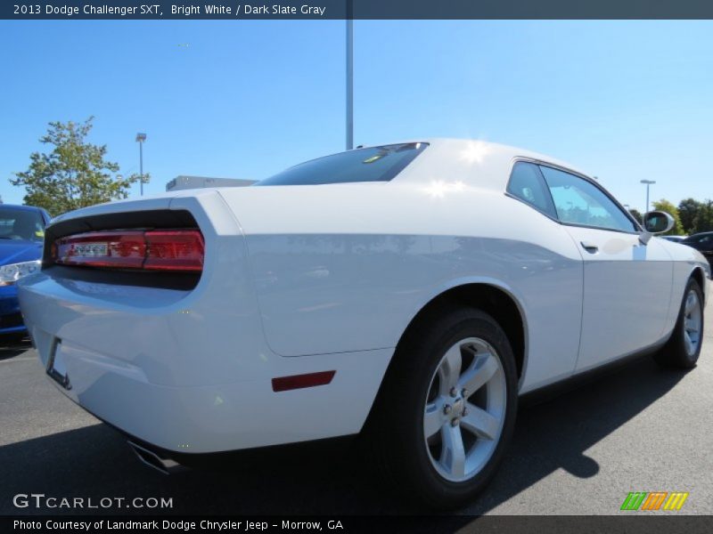 Bright White / Dark Slate Gray 2013 Dodge Challenger SXT