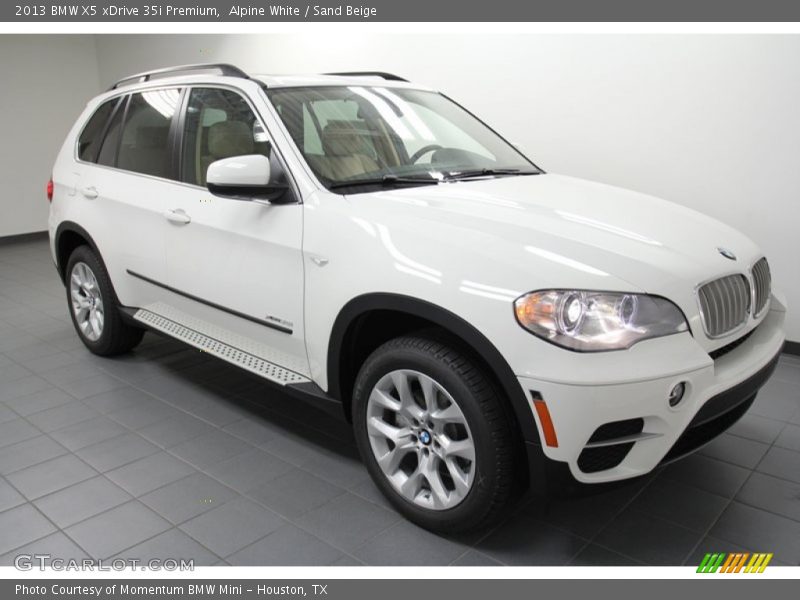 Alpine White / Sand Beige 2013 BMW X5 xDrive 35i Premium