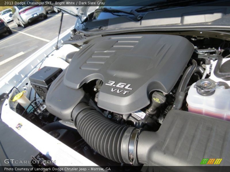 Bright White / Dark Slate Gray 2013 Dodge Challenger SXT