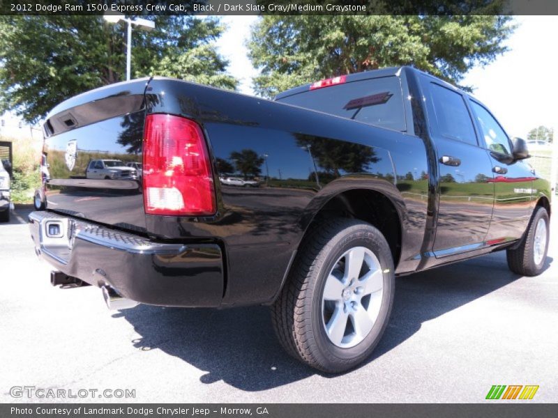 Black / Dark Slate Gray/Medium Graystone 2012 Dodge Ram 1500 Express Crew Cab