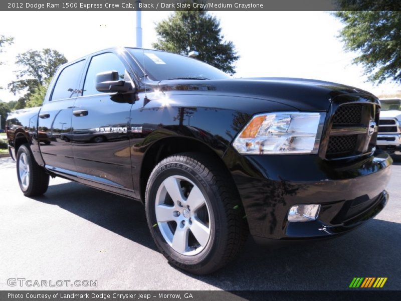 Black / Dark Slate Gray/Medium Graystone 2012 Dodge Ram 1500 Express Crew Cab