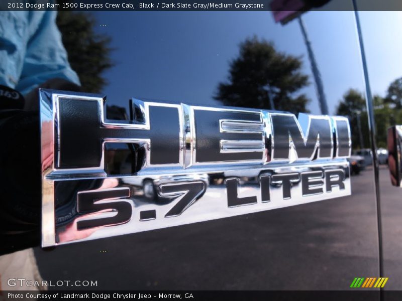 Black / Dark Slate Gray/Medium Graystone 2012 Dodge Ram 1500 Express Crew Cab