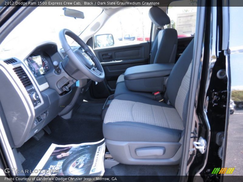 Black / Dark Slate Gray/Medium Graystone 2012 Dodge Ram 1500 Express Crew Cab
