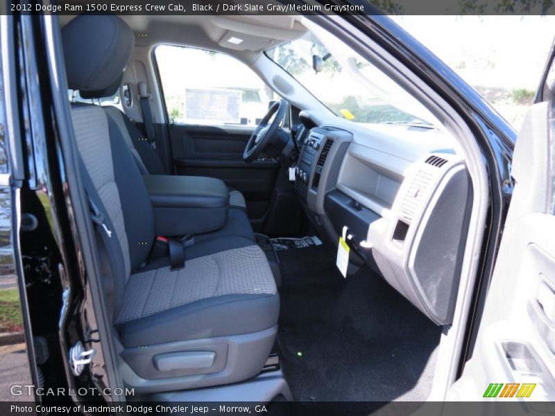 Black / Dark Slate Gray/Medium Graystone 2012 Dodge Ram 1500 Express Crew Cab