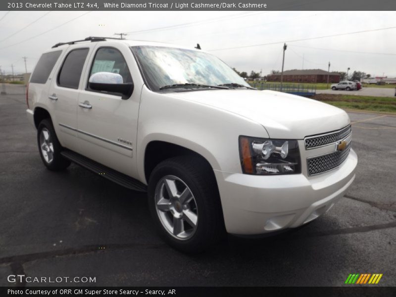 White Diamond Tricoat / Light Cashmere/Dark Cashmere 2013 Chevrolet Tahoe LTZ 4x4