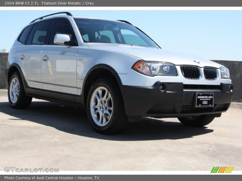 Titanium Silver Metallic / Grey 2004 BMW X3 2.5i