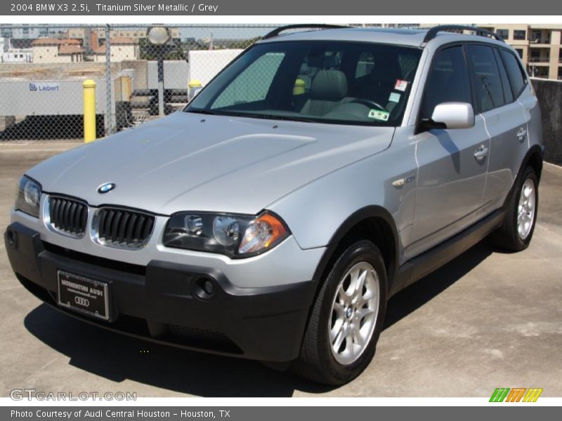 Titanium Silver Metallic / Grey 2004 BMW X3 2.5i