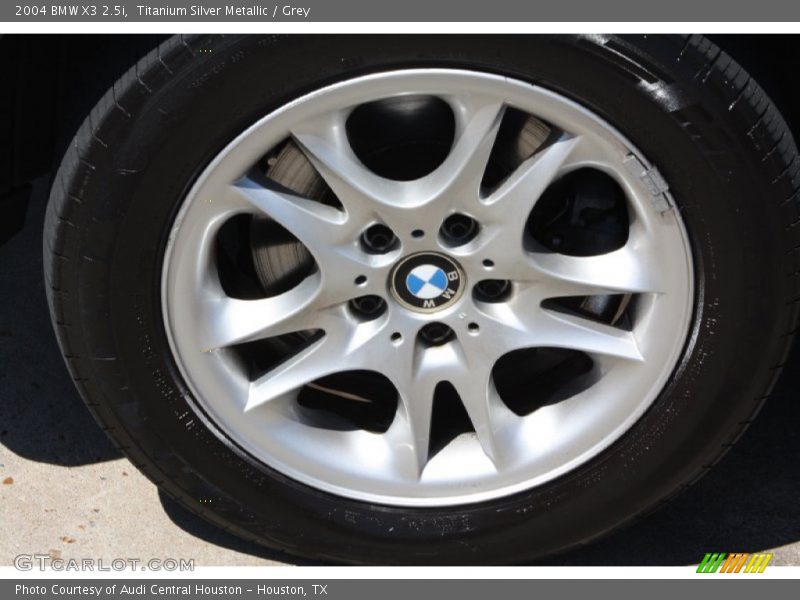 Titanium Silver Metallic / Grey 2004 BMW X3 2.5i